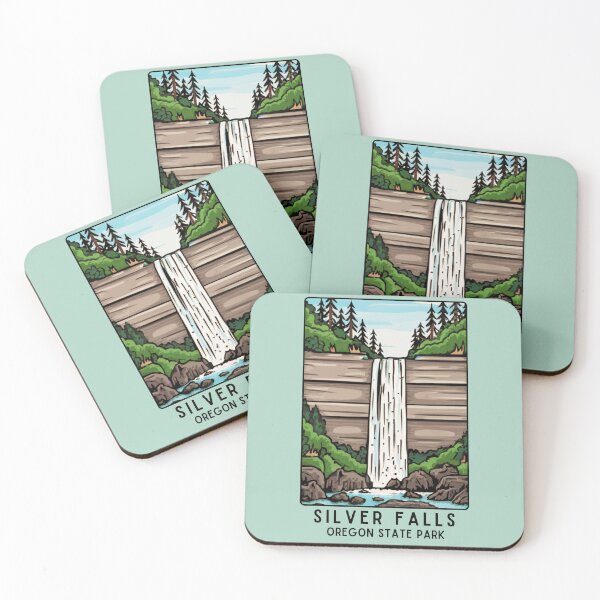 Item preview, Silver Falls, Oregon State Park designed and sold by WatercolorWilds.
