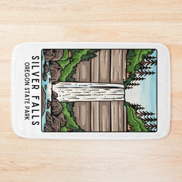 Item preview, Silver Falls, Oregon State Park designed and sold by WatercolorWilds.