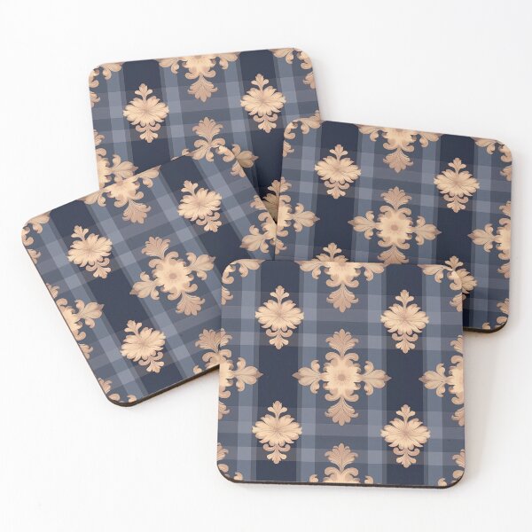 Item preview, Thai Painting and dark blue plaid designed and sold by WarmHeartedArt.