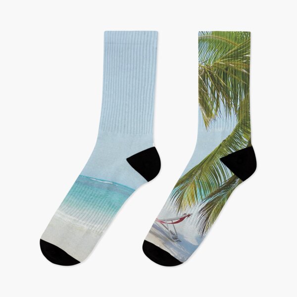 Item preview, Lounge Chairs On A Dominican Republic Beach With Palm Trees designed and sold by RelaxingEscapes.