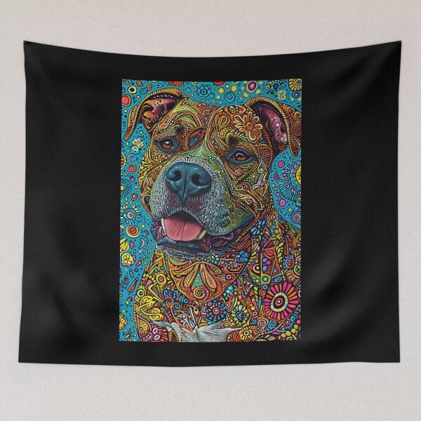 Item preview, Ornate Cute Pitbull designed and sold by Yogimeister.