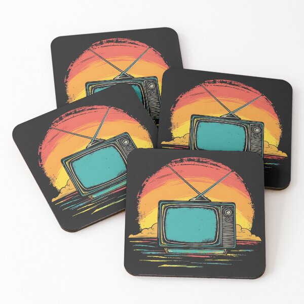 Item preview, Old School Vintage TV Retro Sunset designed and sold by WildPalette-Art.