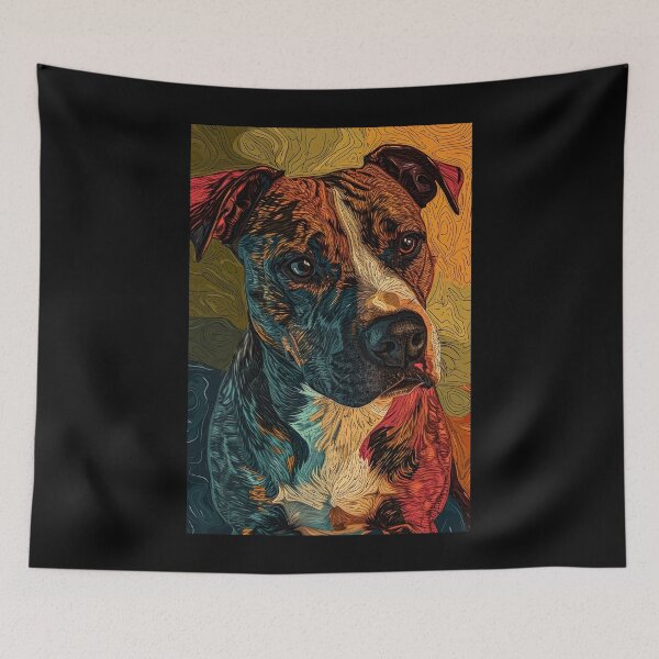 Item preview, Ornate Cute Pitbull designed and sold by Yogimeister.
