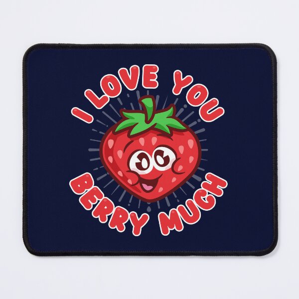 Item preview, I love you berry much - cute strawberry designed and sold by messy-nessie.