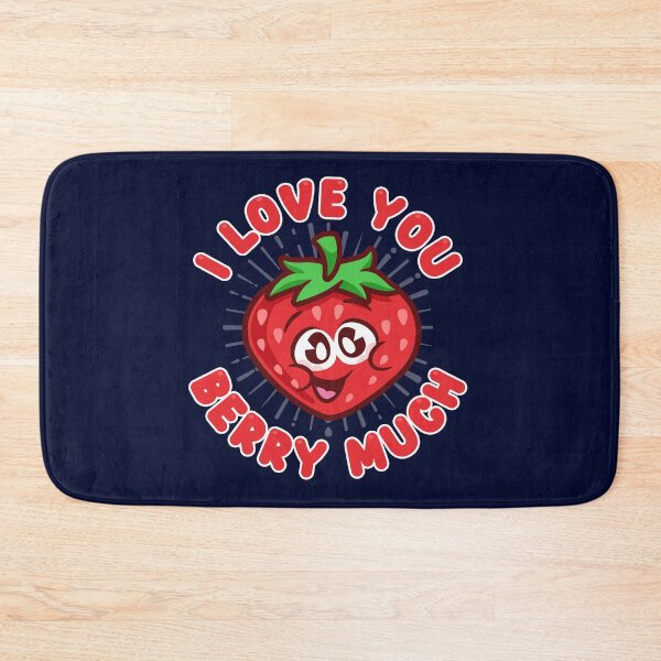 Item preview, I love you berry much - cute strawberry designed and sold by messy-nessie.