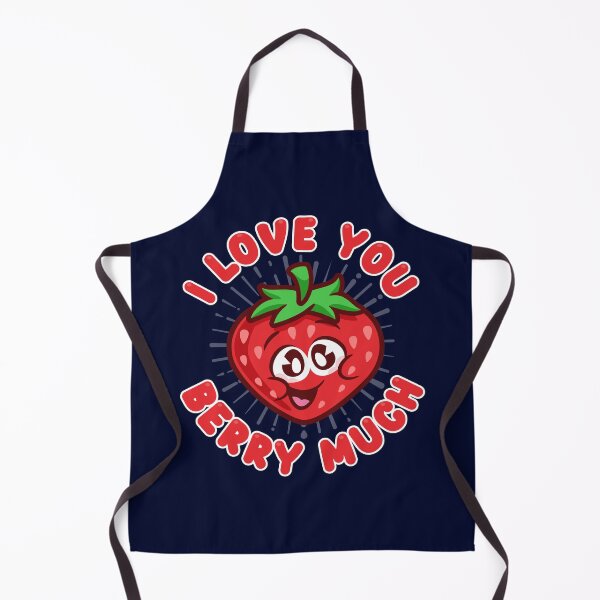 Item preview, I love you berry much - cute strawberry designed and sold by messy-nessie.