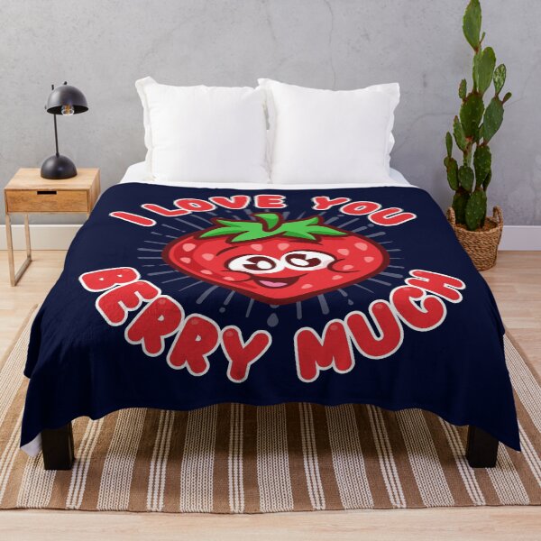 Item preview, I love you berry much - cute strawberry designed and sold by messy-nessie.