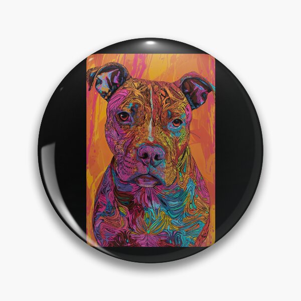 Item preview, Ornate Cute Pitbull designed and sold by Yogimeister.