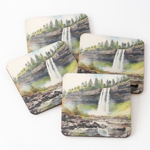 Item preview, Silver Falls, Oregon State Park in Watercolor designed and sold by WatercolorWilds.