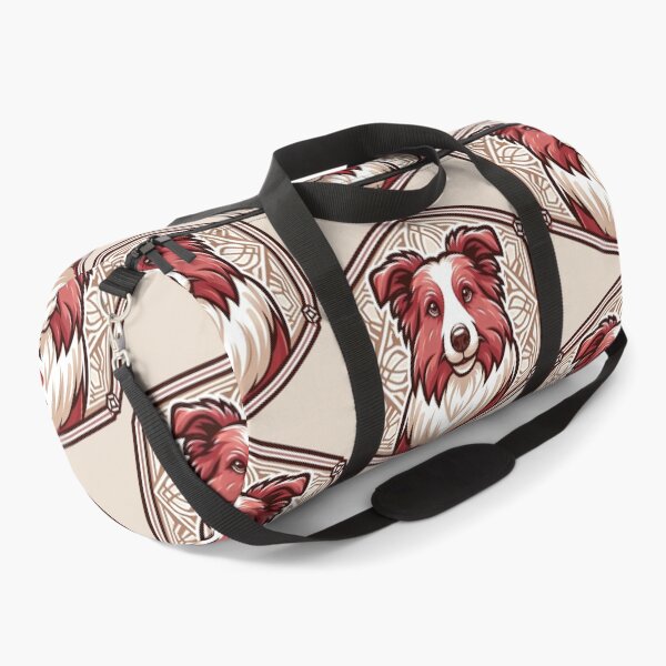 Item preview, Border Collie Red And White Herding Dog Illustration Flop Eared designed and sold by CoffeeIsATrip.