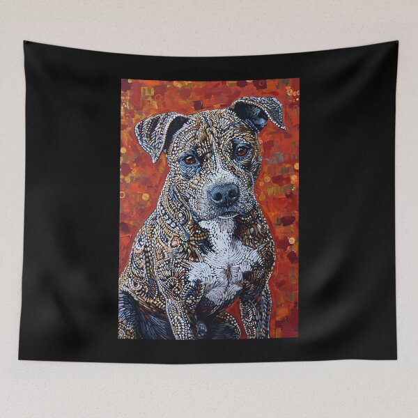 Item preview, Ornate Cute Pitbull designed and sold by Yogimeister.