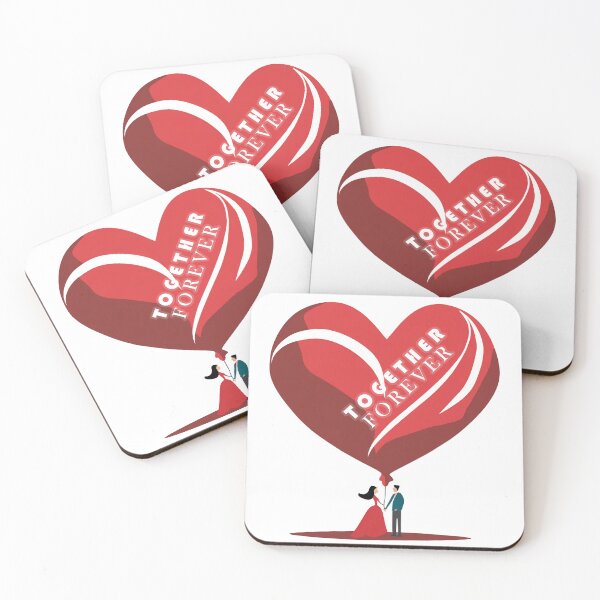 Aperçu de l'œuvre Conception de la Saint-Valentin. Ensemble pour toujours créée et vendue par MakeInShop.