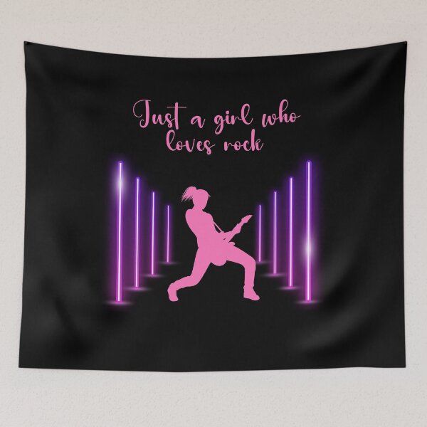 Item preview, Just a girl who loves rock designed and sold by RedStormCrafts.