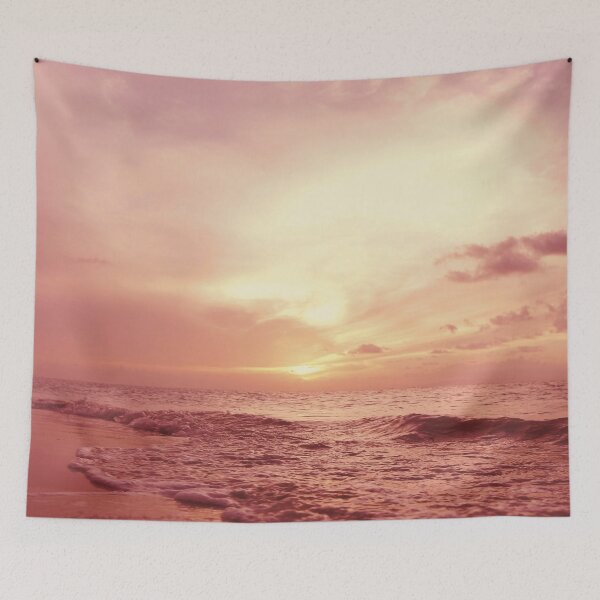 Item preview, Pink Sundown Over The Sea designed and sold by RelaxingEscapes.
