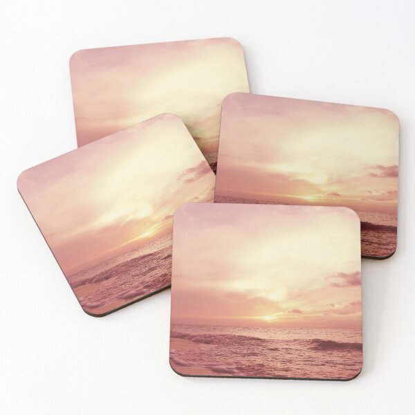 Item preview, Pink Sundown Over The Sea designed and sold by RelaxingEscapes.