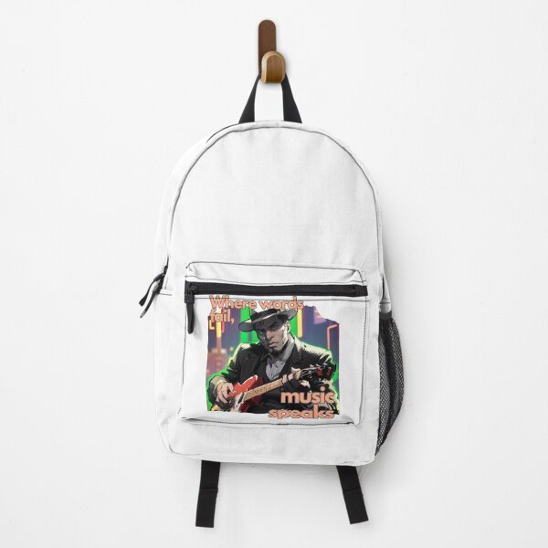 Item preview, Copy of Where words fail, music speaks - anime blues rock musician - orange designed and sold by TheRubberOnion.