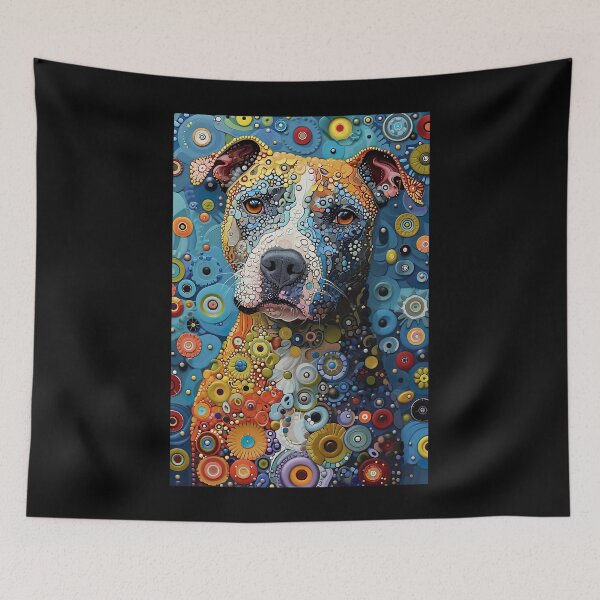 Item preview, Ornate Cute Pitbull designed and sold by Yogimeister.