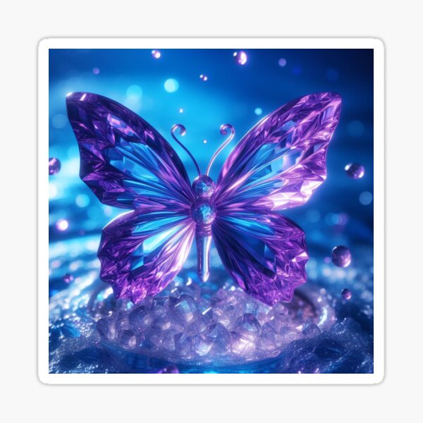 CRYSTAL BUTTERFLY Sticker