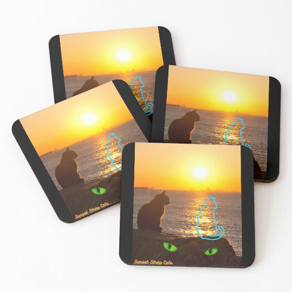 Item preview, Sunset Stray Cats designed and sold by CannyGoods.