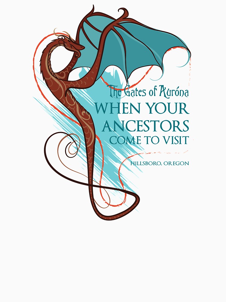 Thumbnail 7 of 7, Classic T-Shirt, The Gates of Aurona - Ancestors Visit designed and sold by TonyaMacalino.