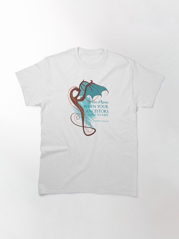 Thumbnail 3 of 7, Classic T-Shirt, The Gates of Aurona - Ancestors Visit designed and sold by TonyaMacalino.