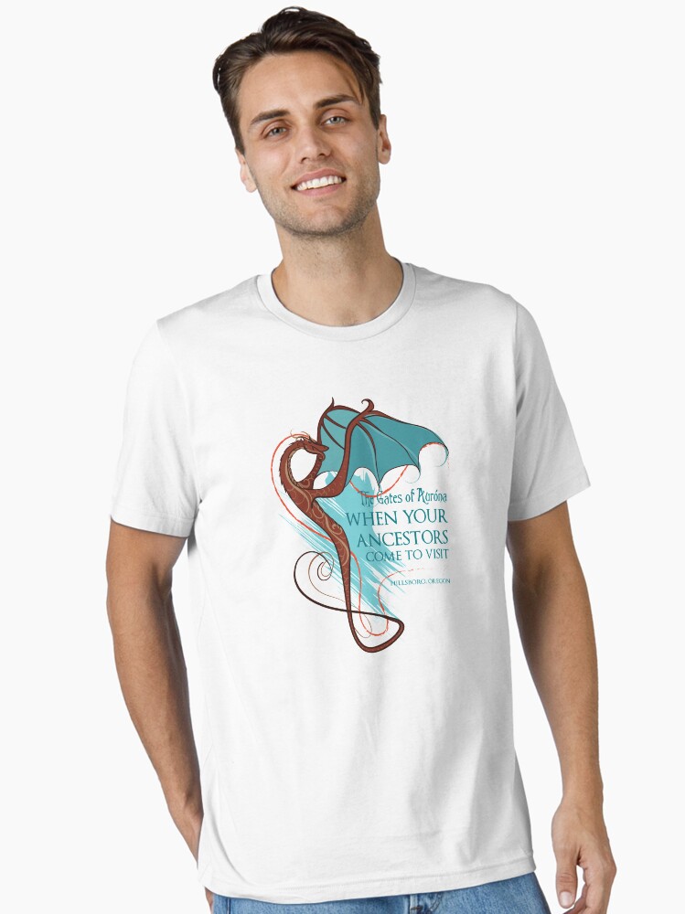 Thumbnail 1 of 7, Essential T-Shirt, The Gates of Aurona - Ancestors Visit designed and sold by TonyaMacalino.