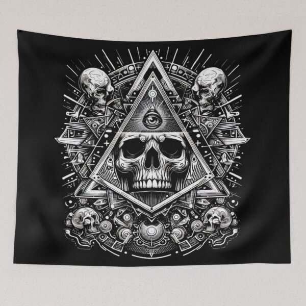Item preview, Paintings from the Illuminati series- The All-Seeing Eye and Skulls, Freemasons, Knowledge, Power. designed and sold by 2012DreamVision.