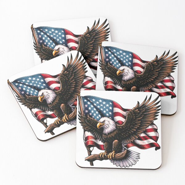 Item preview, traditional bald eagle tattoo designed and sold by tee snap.