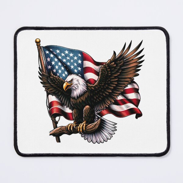 Item preview, traditional bald eagle tattoo designed and sold by tee snap.