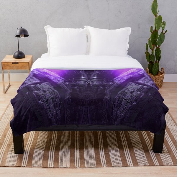 Aperçu de l'œuvre Espace Temps - Illustration 3D fantastique - Version violette créée et vendue par KairoDesign.