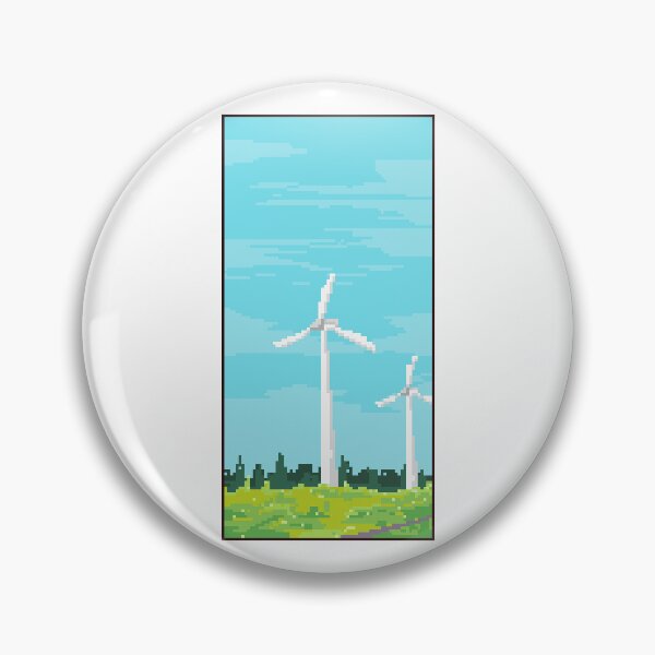 Item preview, Windmill Scenery Pixel with Border designed and sold by Ekira Pop Pixel.