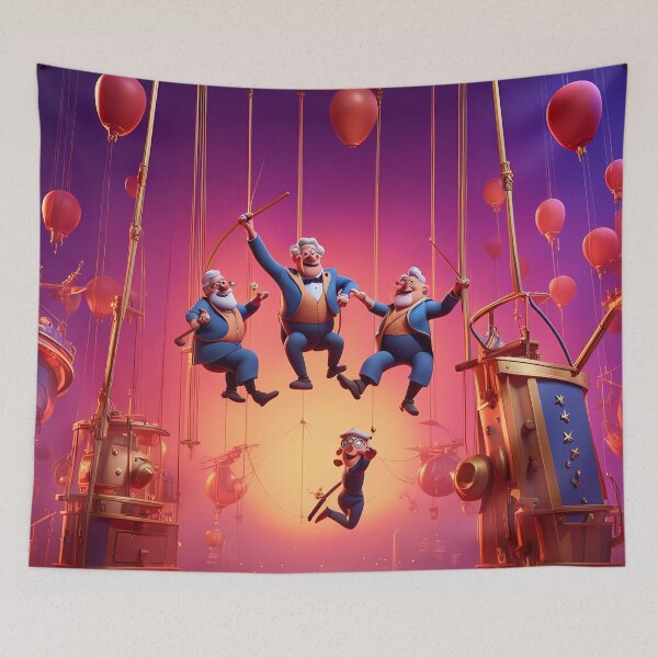 Item preview, Pensioners as trapeze Artists designed and sold by Colin Bentham.