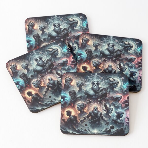 Item preview, The Gathering of the Titans - Guardians of the Primordial Forces designed and sold by darkfantasy-atk.