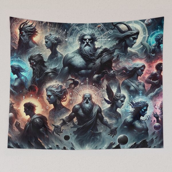 Item preview, The Gathering of the Titans - Guardians of the Primordial Forces designed and sold by darkfantasy-atk.