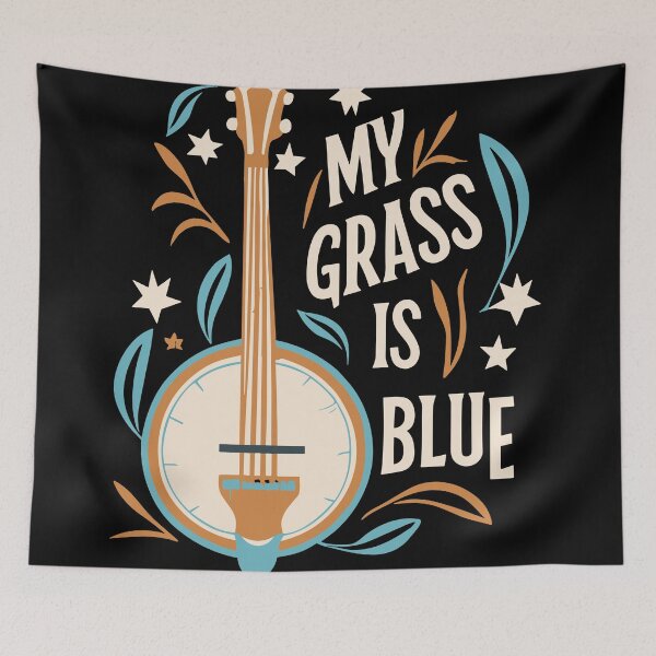 Item preview, My Grass Is Blue designed and sold by bihtti.