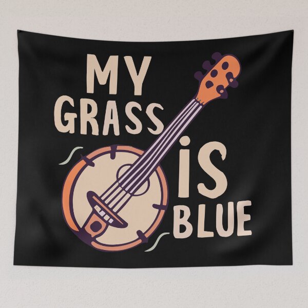 Item preview, My Grass Is Blue designed and sold by bihtti.
