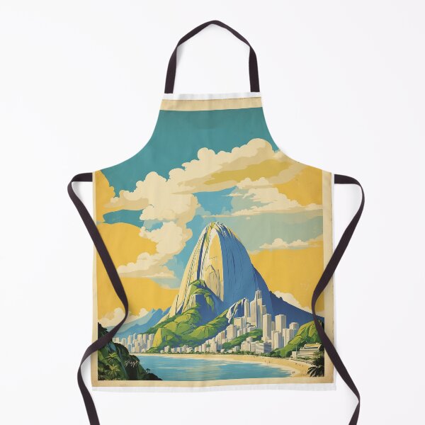 Item preview, Sugarloaf Brazil Vintage Poster Tourism 2 designed and sold by TravelersGems.