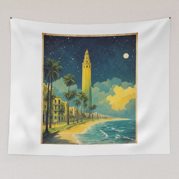 Item preview, Fortaleza Brazil Vintage Poster Tourism  designed and sold by TravelersGems.