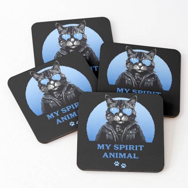 Item preview, My spirit animal - cat, blue designed and sold by Dahlann.
