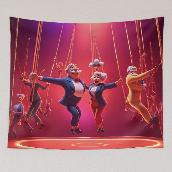 Item preview, Pensioners as trapeze Artists designed and sold by Colin Bentham.