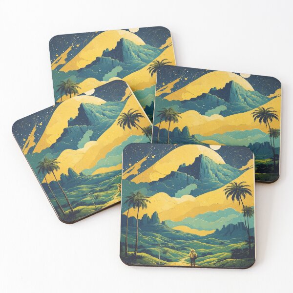 Item preview, Goias Brazil Starry Night and Moon Vintage Poster Tourism  designed and sold by TravelersGems.