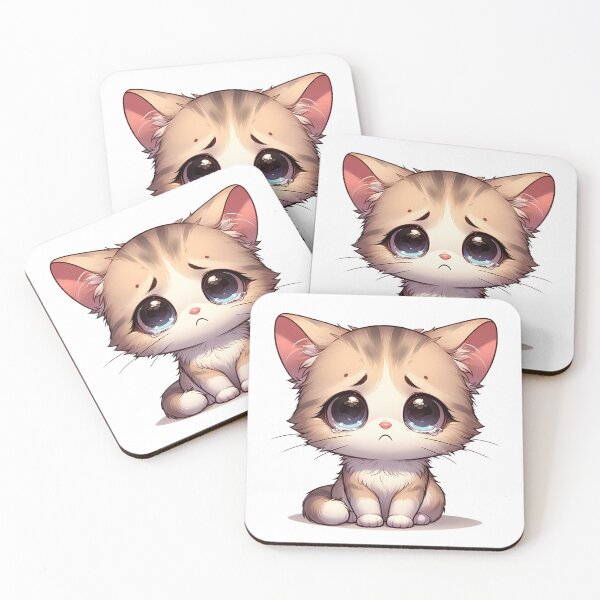Item preview, Heart Tugging Teardrop Kitty  designed and sold by Kwanbaba21.