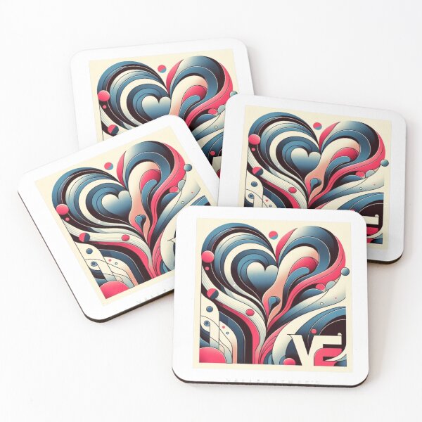 Item preview, Passion Swirl: Abstract Heart Fusion designed and sold by Fourseason664.
