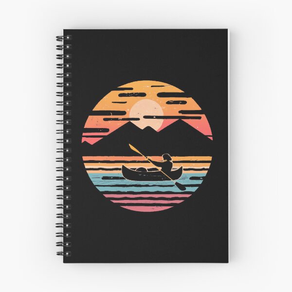 Item preview, Vintage colors sunset and kayaking designed and sold by desinganddecor.