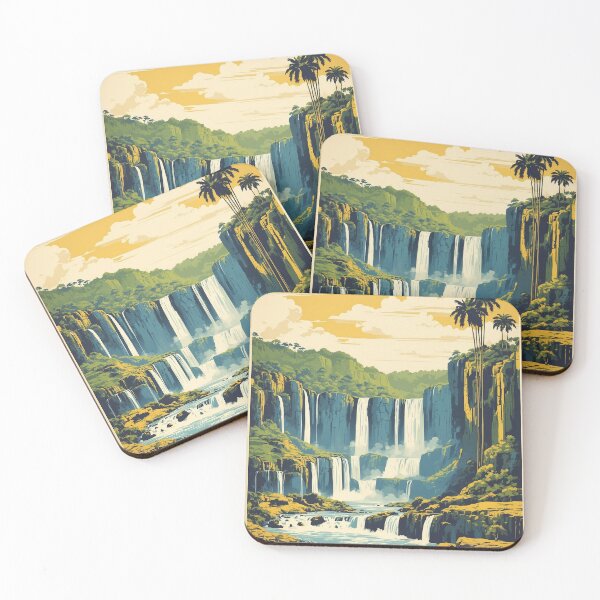 Item preview, Iguazu Falls Brazil Vintage Poster Tourism 2 designed and sold by TravelersGems.