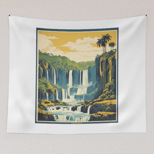 Item preview, Iguazu Falls Brazil Vintage Poster Tourism 2 designed and sold by TravelersGems.