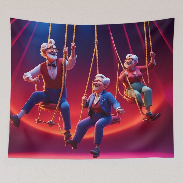 Item preview, Pensioners as trapeze Artists designed and sold by Colin Bentham.