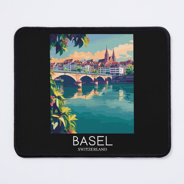 Item preview, A Pop Art Travel Print of Basel - Switzerland  designed and sold by StudioRedKoala.