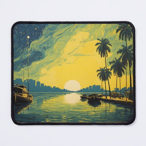 Item preview, Manaus Starry Night and Moon Vintage Poster Tourism  designed and sold by TravelersGems.