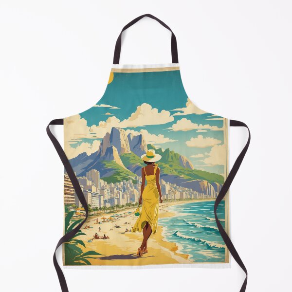 Item preview, Ipanema Beach Brazil Vintage Poster Tourism  designed and sold by TravelersGems.
